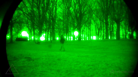Vision nocturne Images vert