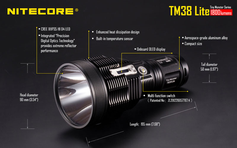 Nitecore TM38 Lite lampe torche