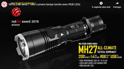 Nitecore TM16GT 3600 Lumens lampe torche puissante