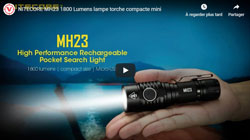 NITECORE MH23 1800 Lumens lampe torche compacte mini