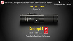 NITECORE Concept 1 1800 Lumens lampe torche extérieure étanche