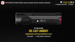 NITECORE EC4SW 2000 Lumens lampe torche outdoor étanche