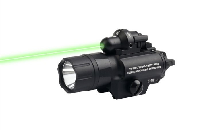 Laser vert 5mW et lampe de poche tactique 2 en 1