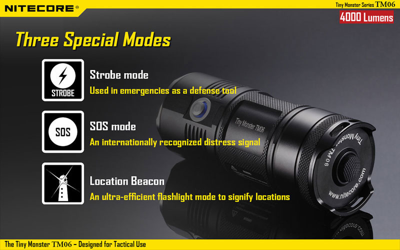 Nitecore 4000 lumens élevé lampe