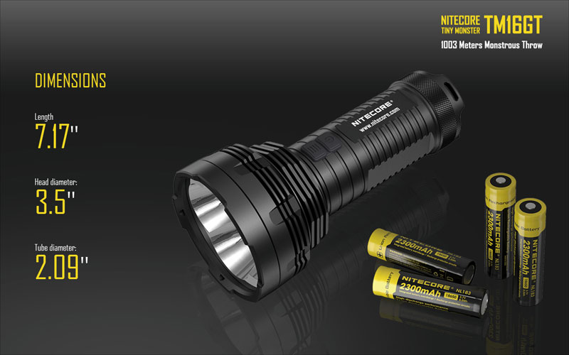 Nitecore TM16GT 3600 Lumens lampe torche