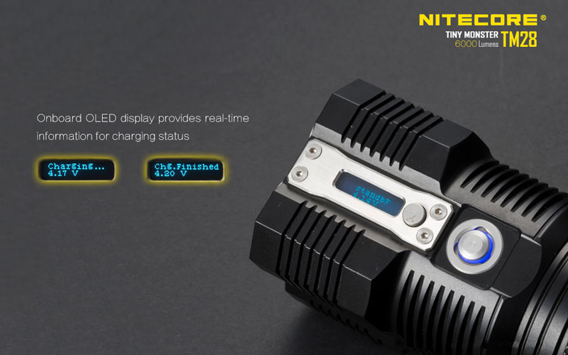 Nitecore TM28 OLED lampe