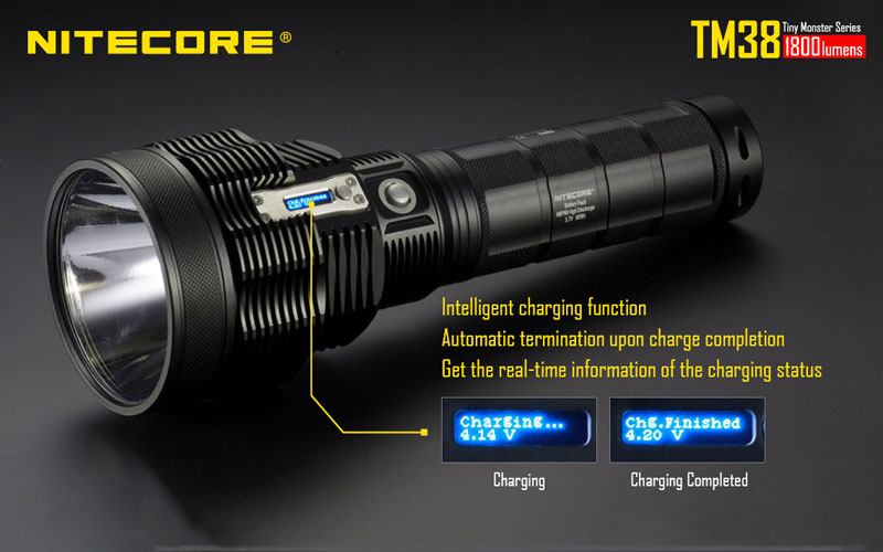 Nitecore OLED lampe