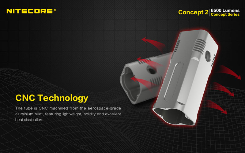 Nitecore technologie CNC