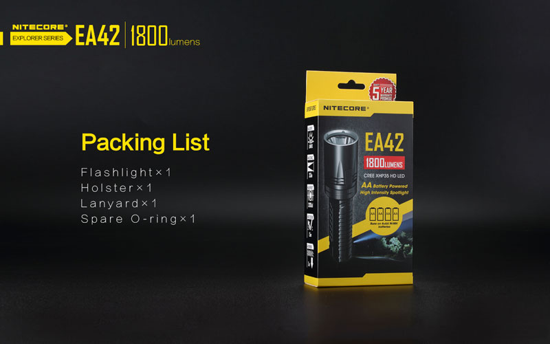 Nitecore EA42 lampe