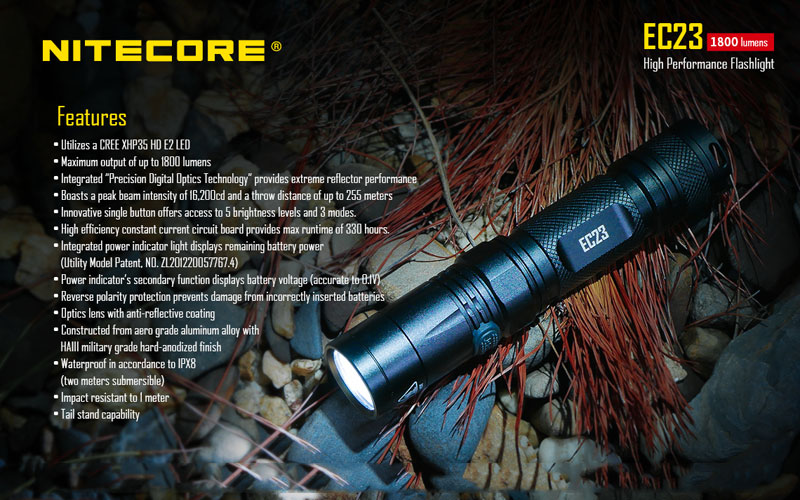 Nitecore EC23 lampe