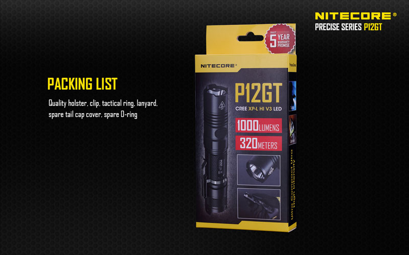 Nitecore P12GT lampe