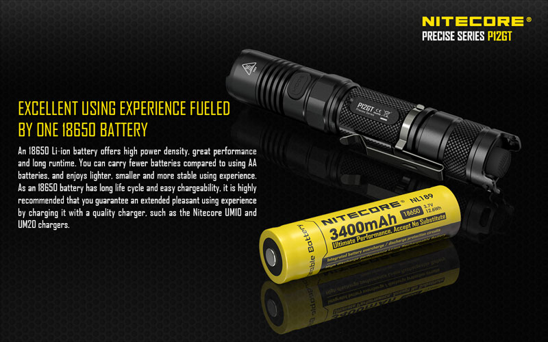 Nitecore batterie 18650 rechargeable