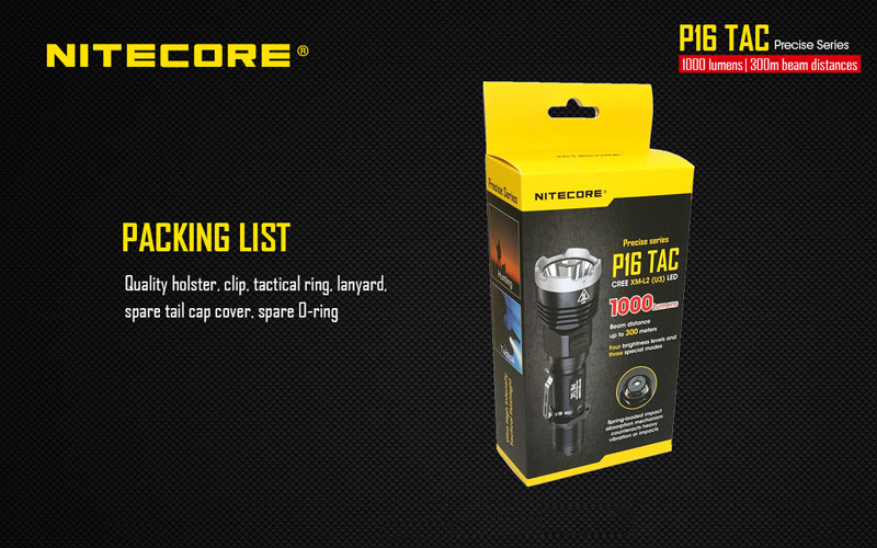 Nitecore P16 TAC lampe