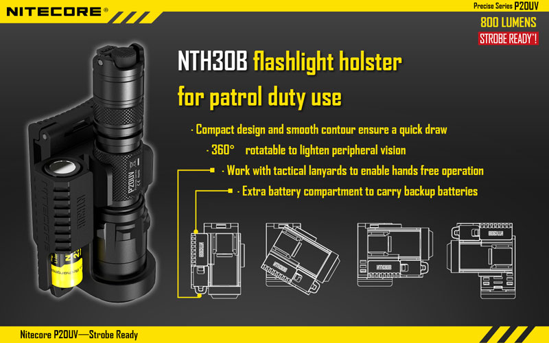 P20UV lampe torche  holster