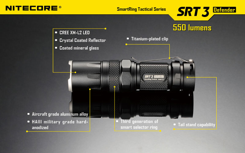 SRT3 Defender lampe torche compact