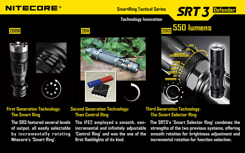 Nitecore SRT3 lampe