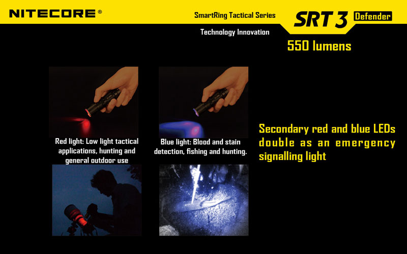 SRT3 lampe rouge ou bleu