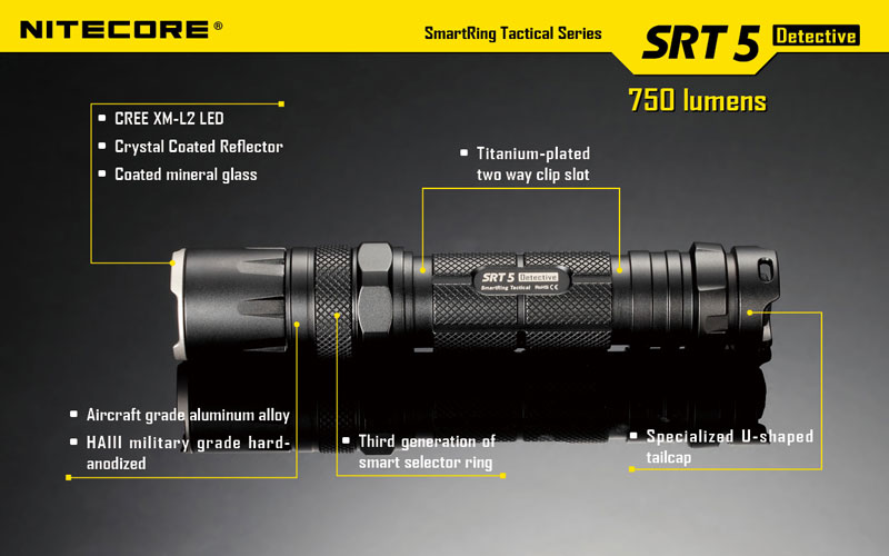 Nitecore SRT5 lampe