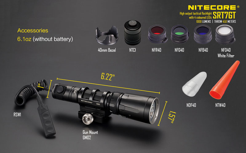 Nitecore SRT7GT lampe