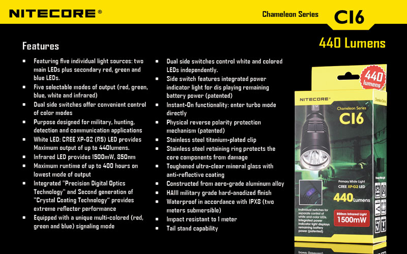 Nitecore CI6 lampe