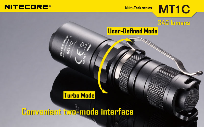 lampe torche interface pratique à deux modes