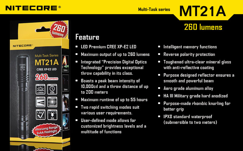 Nitecore MT21A lampe