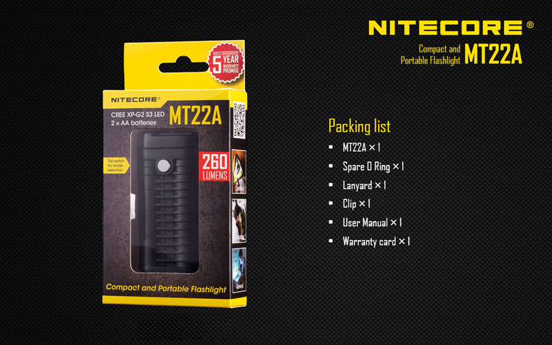 Nitecore MT22A lampe