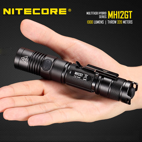 MH12GT 1000 Lumens tactique lampe torche rechargeable Nitecore