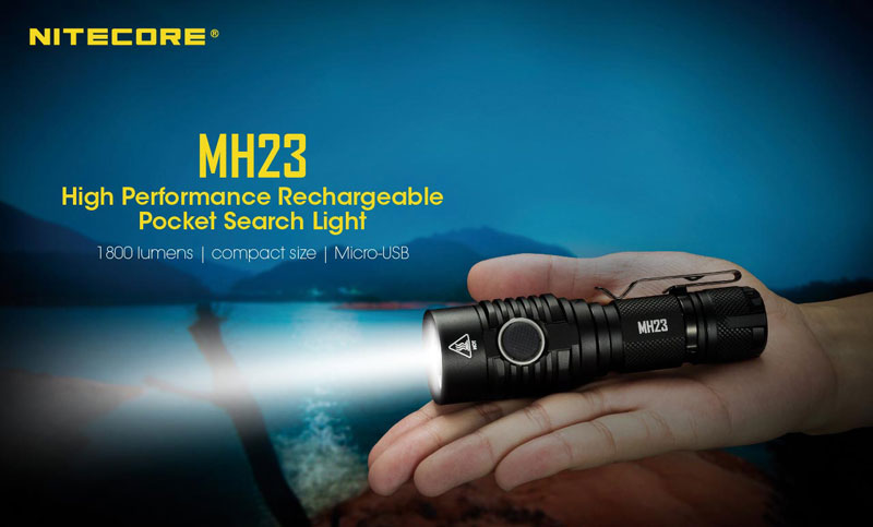 Nitecore MH23 1800 lumens lampe