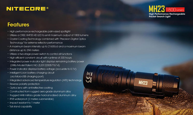 Nitecore MH23 lampe