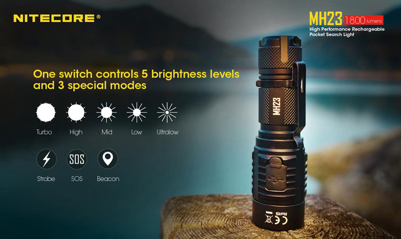 MH23 1800 Lumens lampe