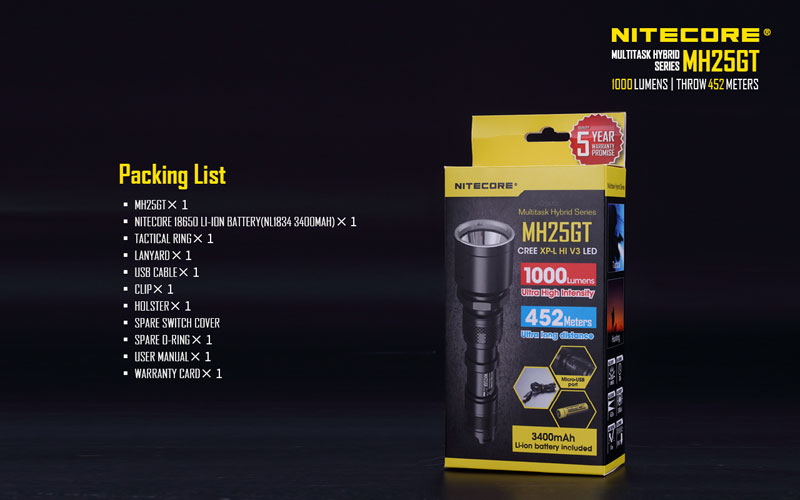 Nitecore MH25GT lampe