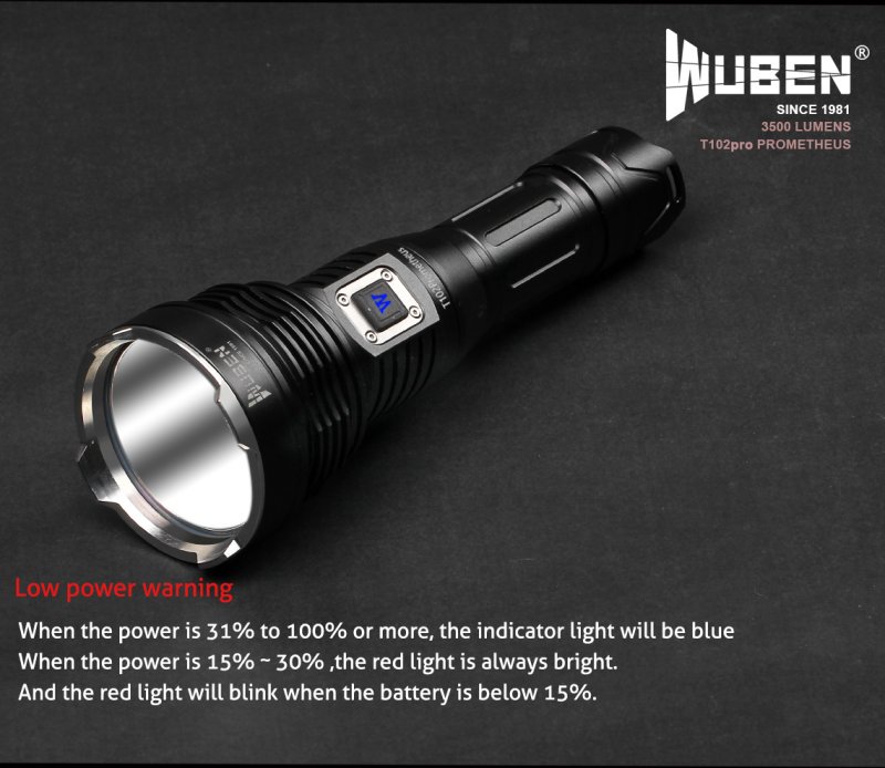 3500 Lumens lampe torche