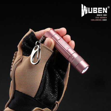 WUBEN E501 150 Lumens EDC lampe torche rose