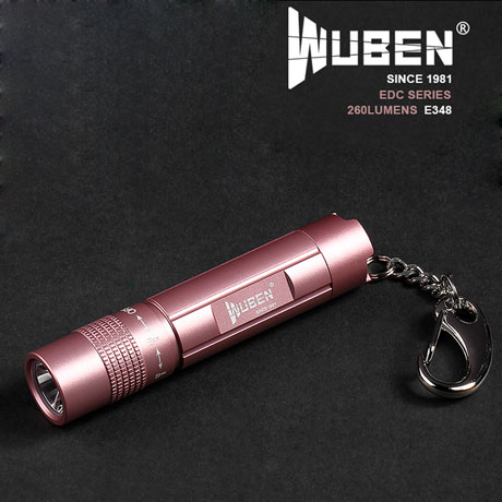 WUBEN E348 260 Lumens EDC lampe torche rose