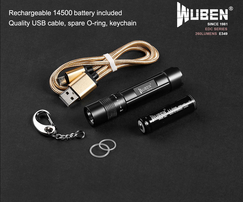 WUBEN E349 260 Lumens lampe torche