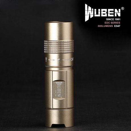 WUBEN E347 300 Lumens EDC lampe torche or