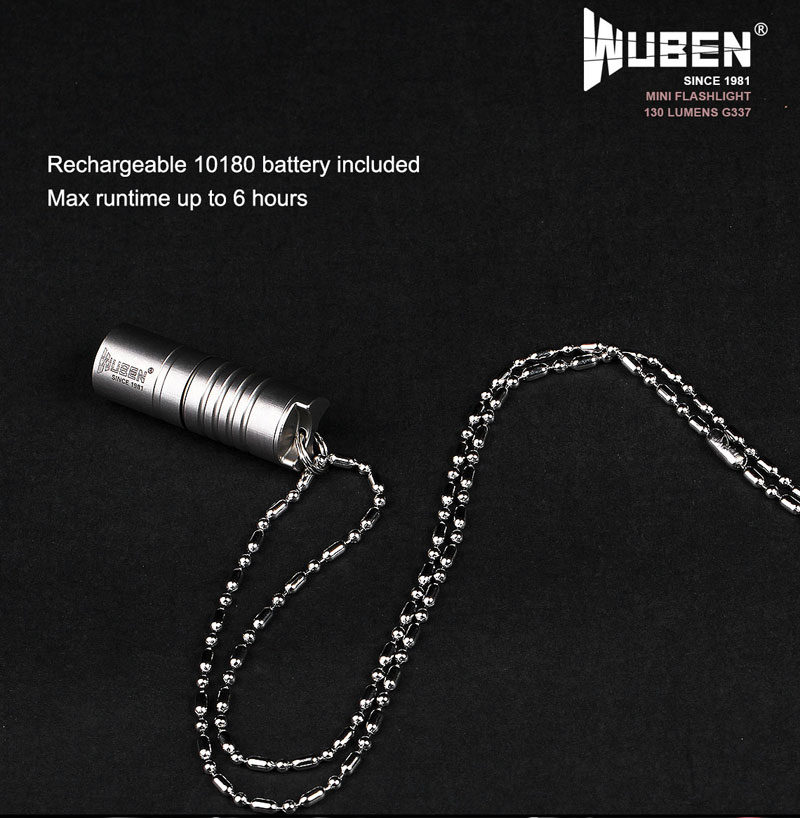 WUBEN 130 lumens lampe