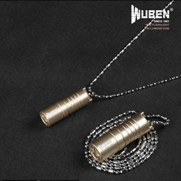 WUBEN G342 130 Lumens mini lampe torche collier or